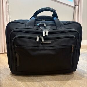 Briggs & Riley @ Work Expandable Rolling Brief Case in Black